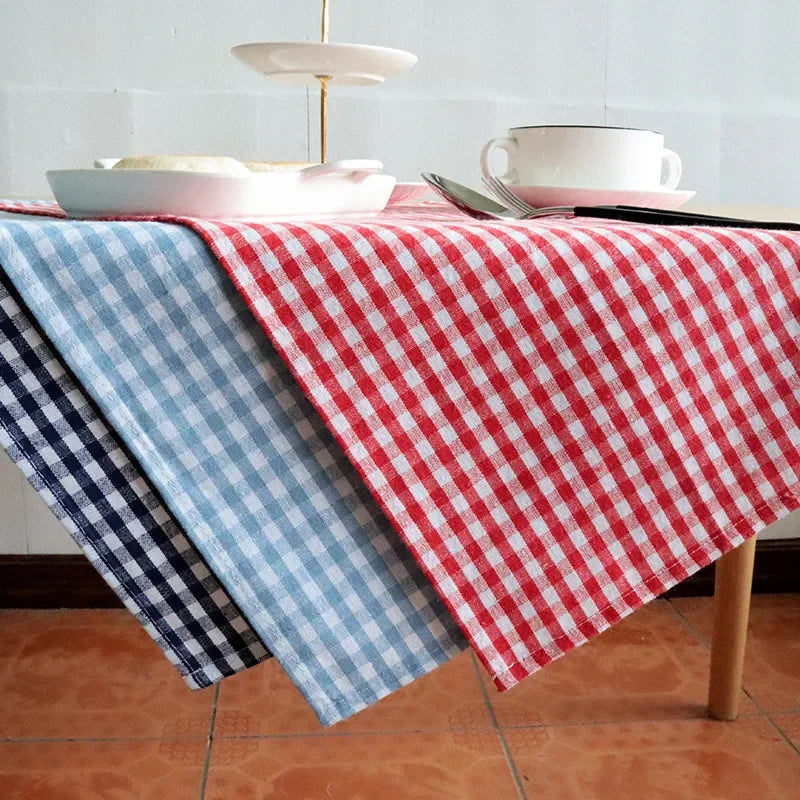1Pc 30x40cm Classical Plaid Cotton Dinner Table Cloth Napkins Kitchen Placemat Home Party Decoration