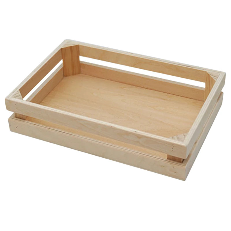 Small Storage Containers Basket Baskets Wooden Organizer Rectangle Office Crates Hamper Rectangle Wooden Storage Basket For Home