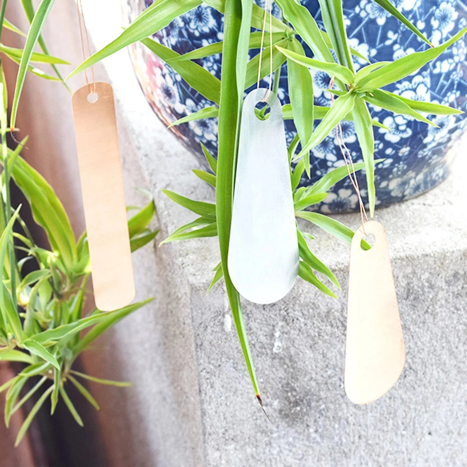 Garden Plant Labels Sapling Label Stamping Plant Tags Markers Stakes Copper Plate Metal Plant Labels Waterproof Garden Planting