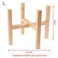 Strong Durable Planter Garden Display Bonsai Holder Plant Stand Shelf Flower Pot Trays Wood Rack