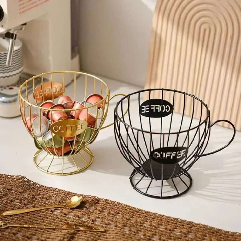 Large Capacity Coffee Pod Holder Coffee Pod Storage Cup Coffee Capsule Holder Home Decoration Irregular Shape