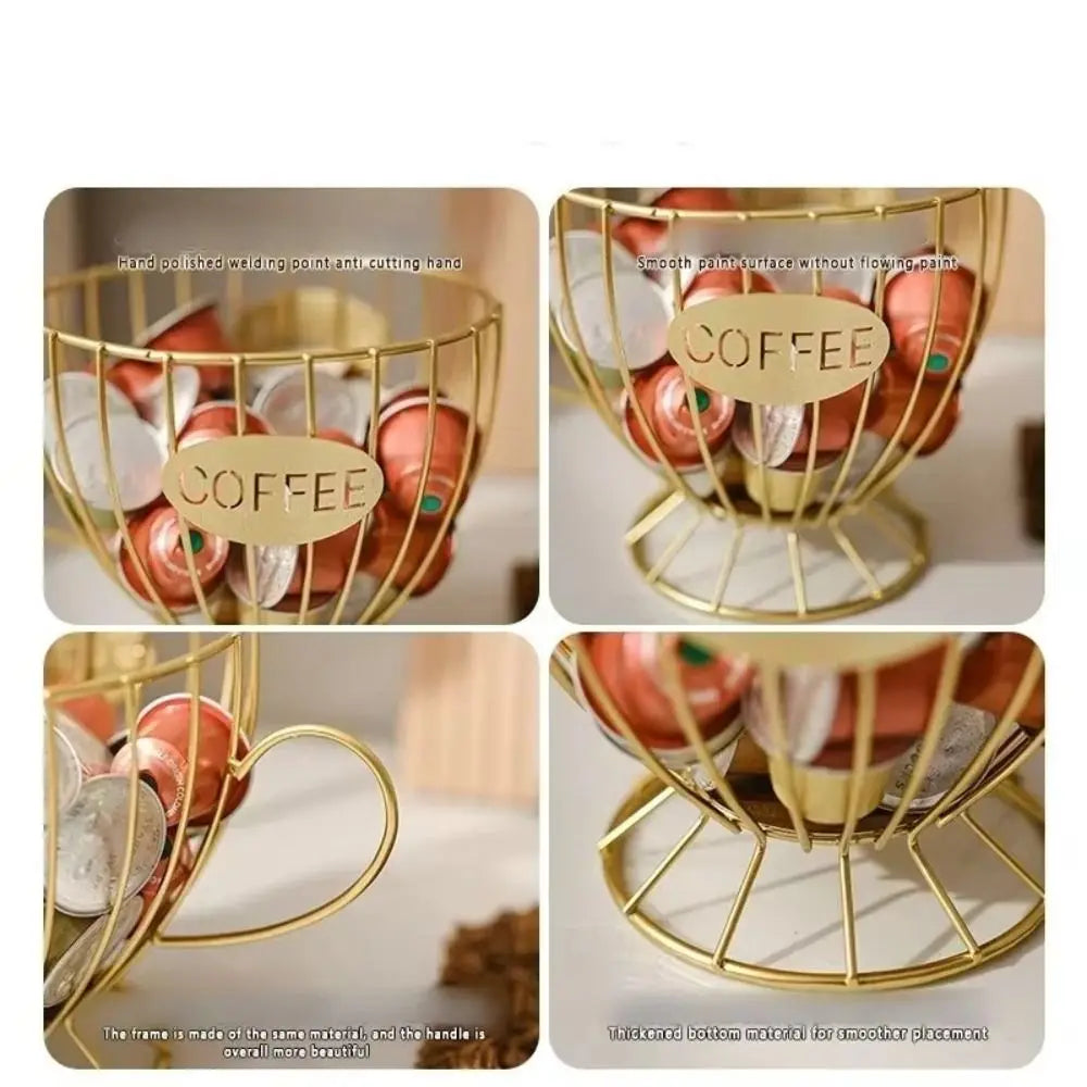 Large Capacity Coffee Pod Holder Coffee Pod Storage Cup Coffee Capsule Holder Home Decoration Irregular Shape