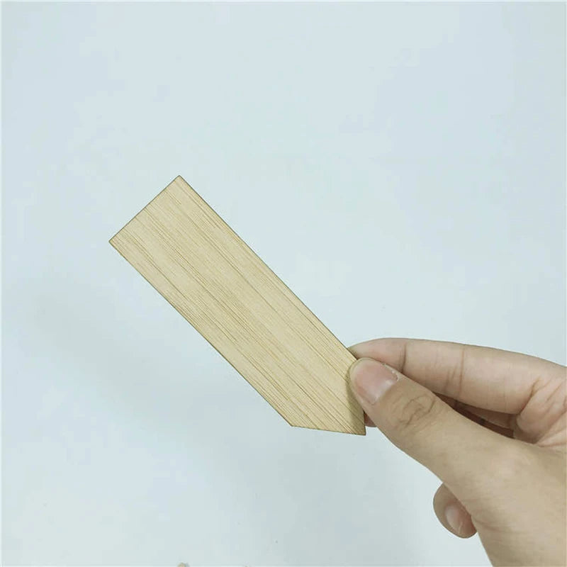 20PCS Bamboo Stake Plant Labels Eco-Friendly Plant Signage Card Tags Garden Markers For Potted Herbs Flowers Vegetables Tools