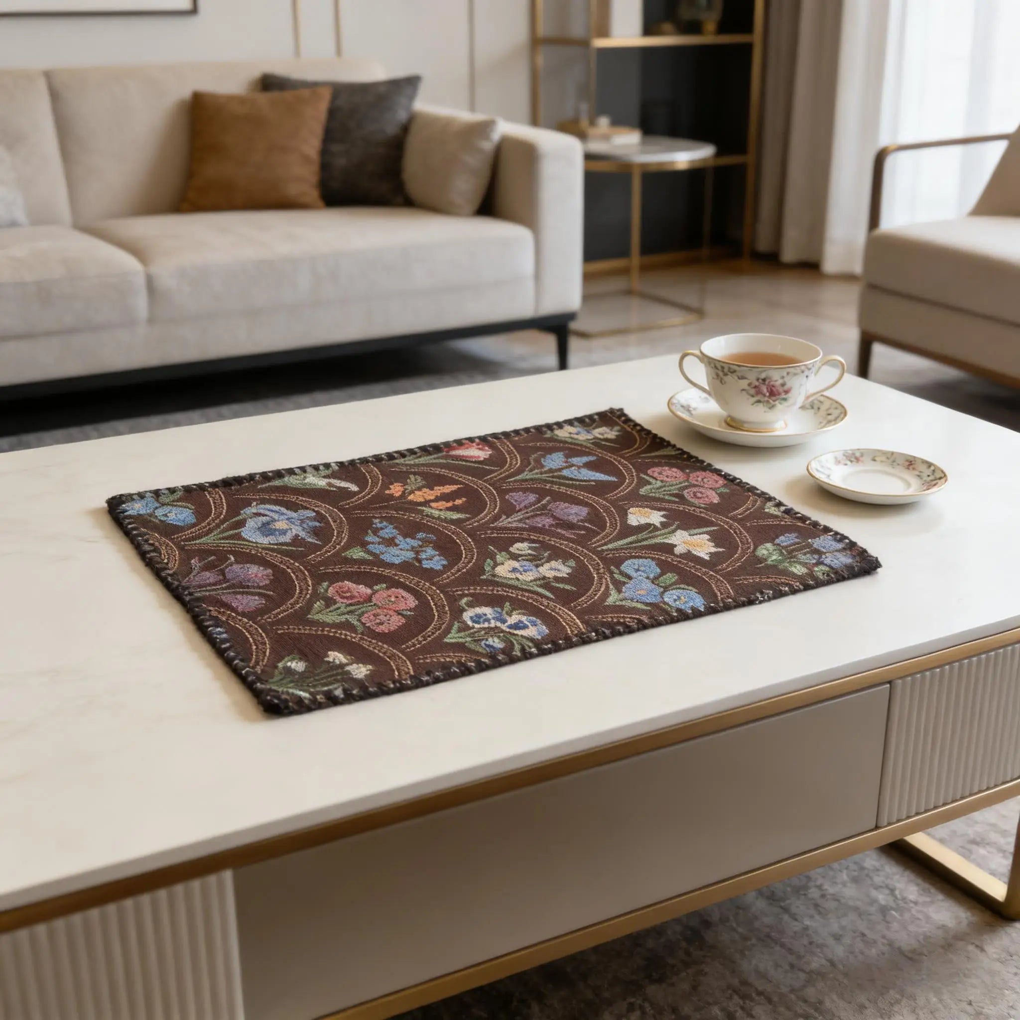 Cotton Linen Placemats Woven Cloth 30x45cm for Dining Table Kitchen Tabletop Place Mats