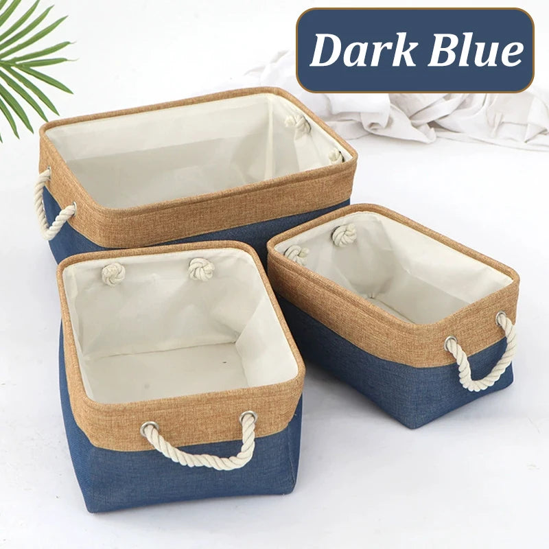 Storage Basket Home Supplies Sundries Sorting Basket Folding Linen Organizer Box Underwear Socks Toys Versatile Storage Baskets