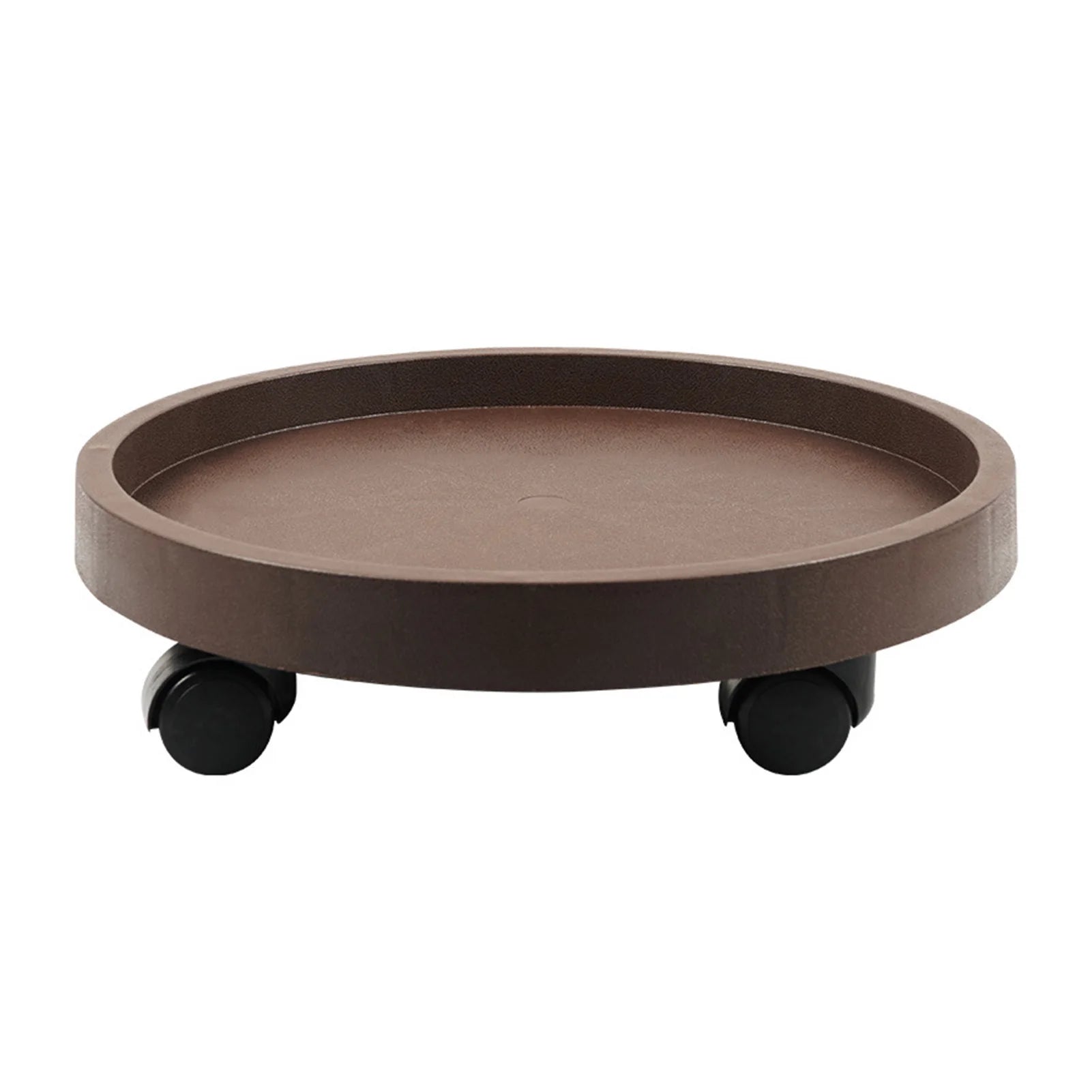 Round Movable Planter Tray With Wheels Multi-Purpose Moving Potted Plant Tool For Large Potted Plants Gardening Flower Pot Tray