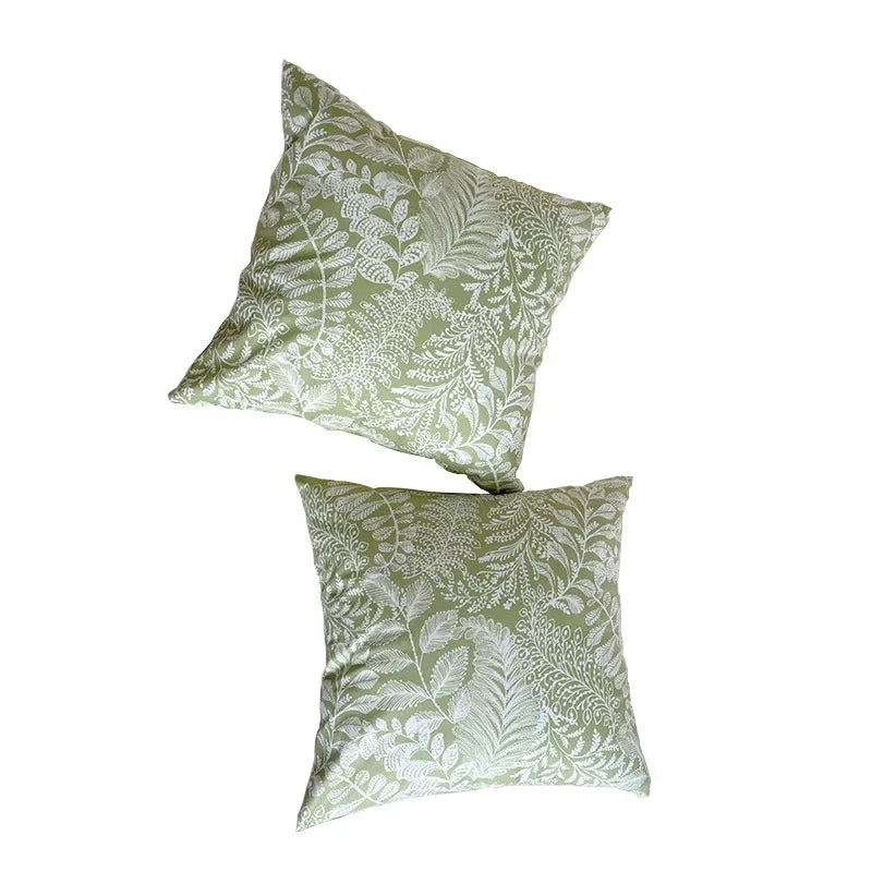 Green Plants Nordic Throw Pillow Case Love Seat Simple Light Luxury Home Bed Headrest Cover Summer Fresh Dining Room Sofa Decor