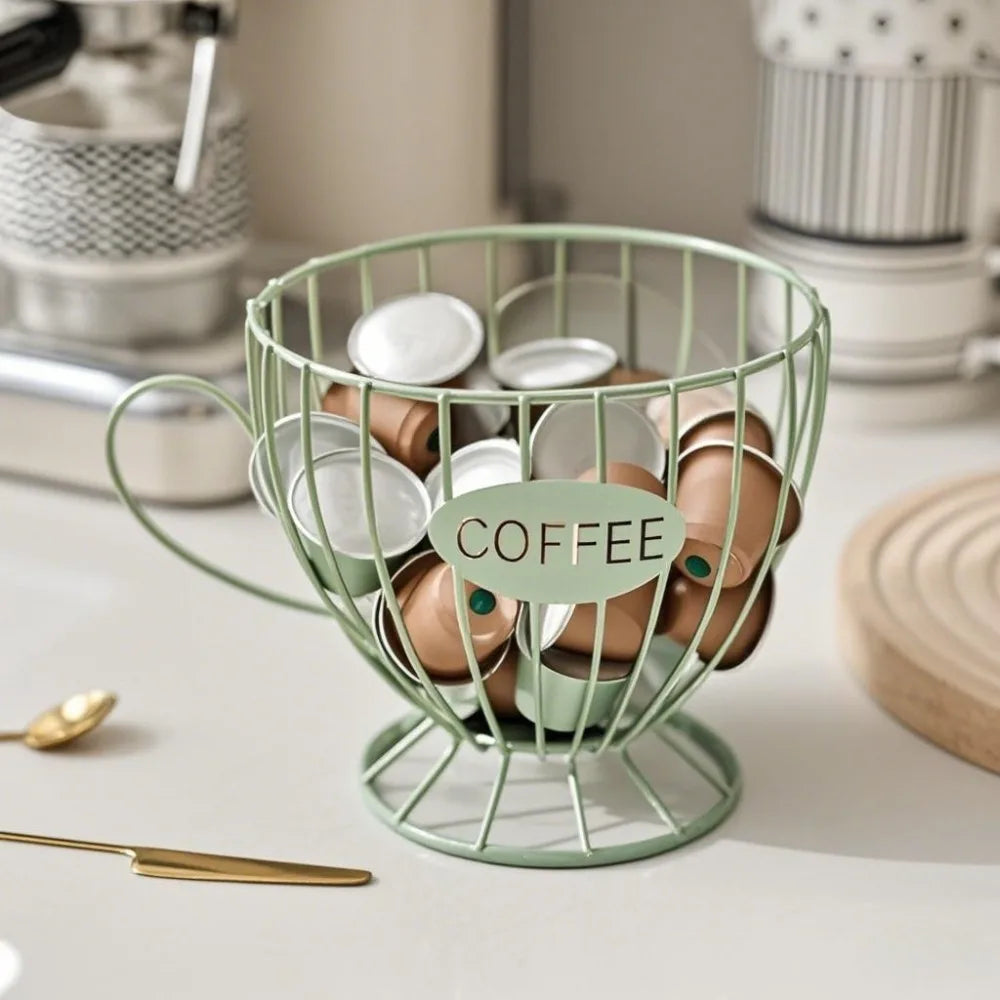 Large Capacity Coffee Pod Holder Coffee Pod Storage Cup Coffee Capsule Holder Home Decoration Irregular Shape