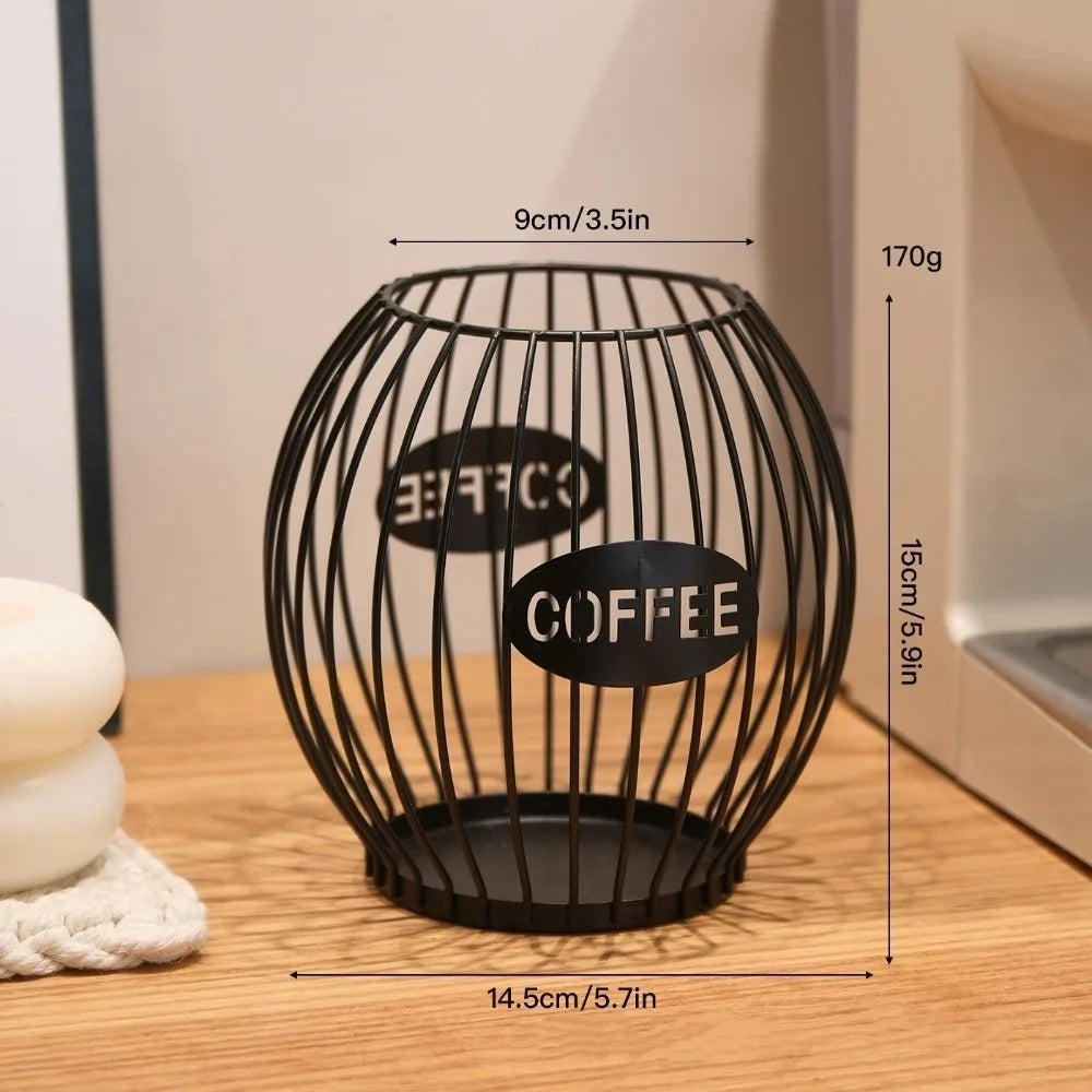 Large Capacity Coffee Pod Holder Storage Cup Coffee Pod Coffee Capsule Holder Home Decoration Coffee Creamer Container Gifts