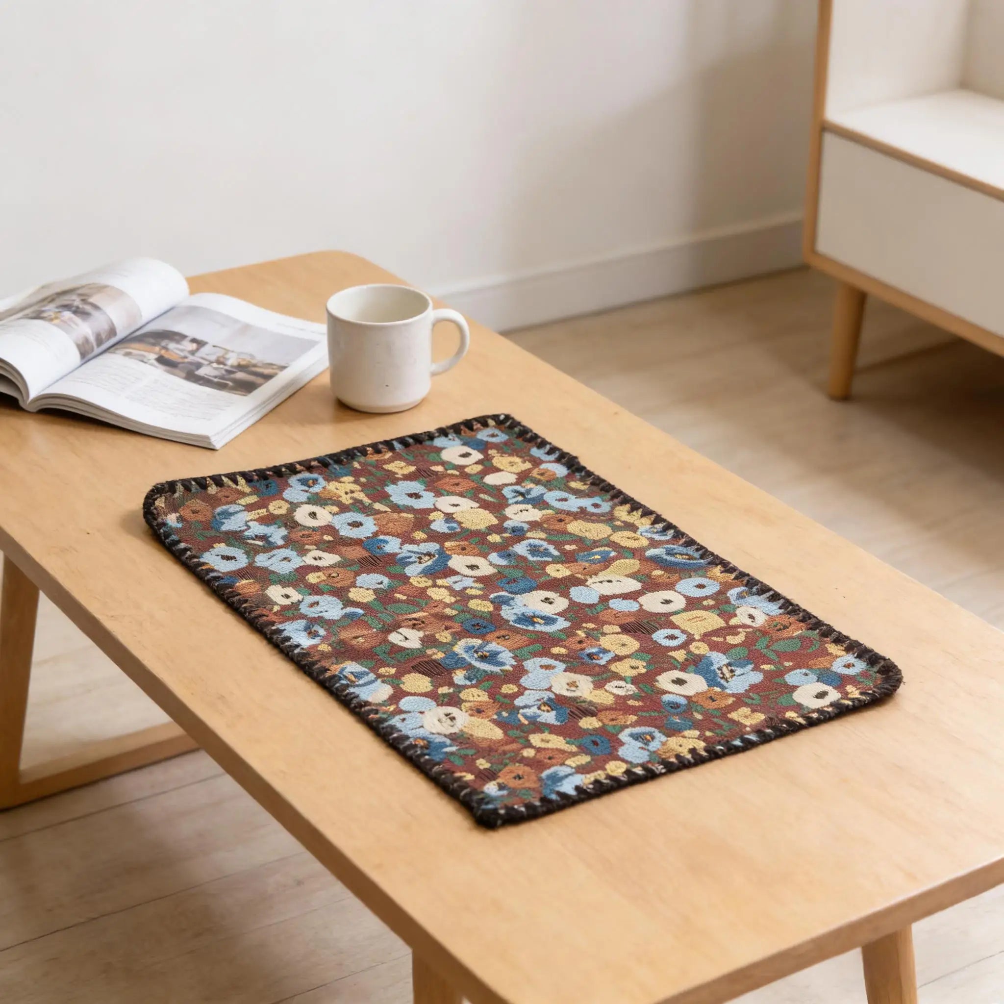 Cotton Linen Placemats Woven Cloth 30x45cm for Dining Table Kitchen Tabletop Place Mats