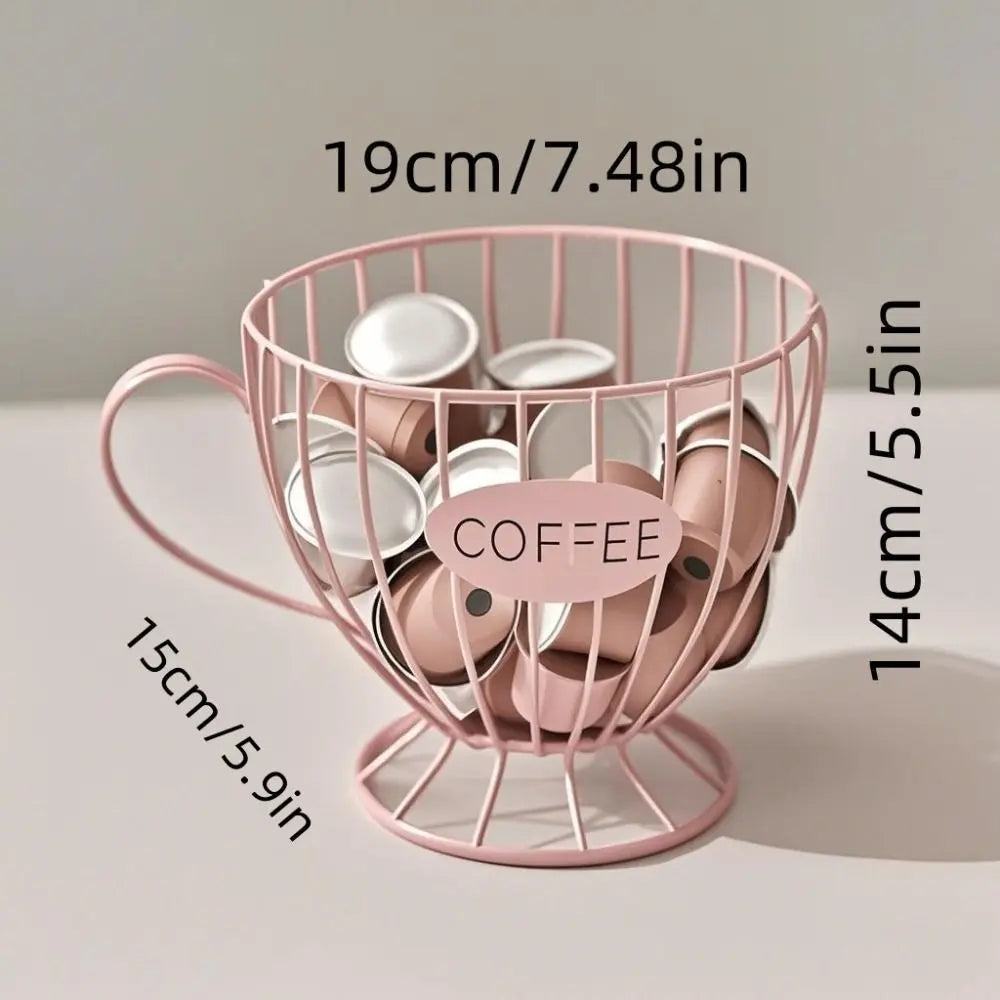 Large Capacity Coffee Pod Holder Coffee Pod Storage Cup Coffee Capsule Holder Home Decoration Irregular Shape