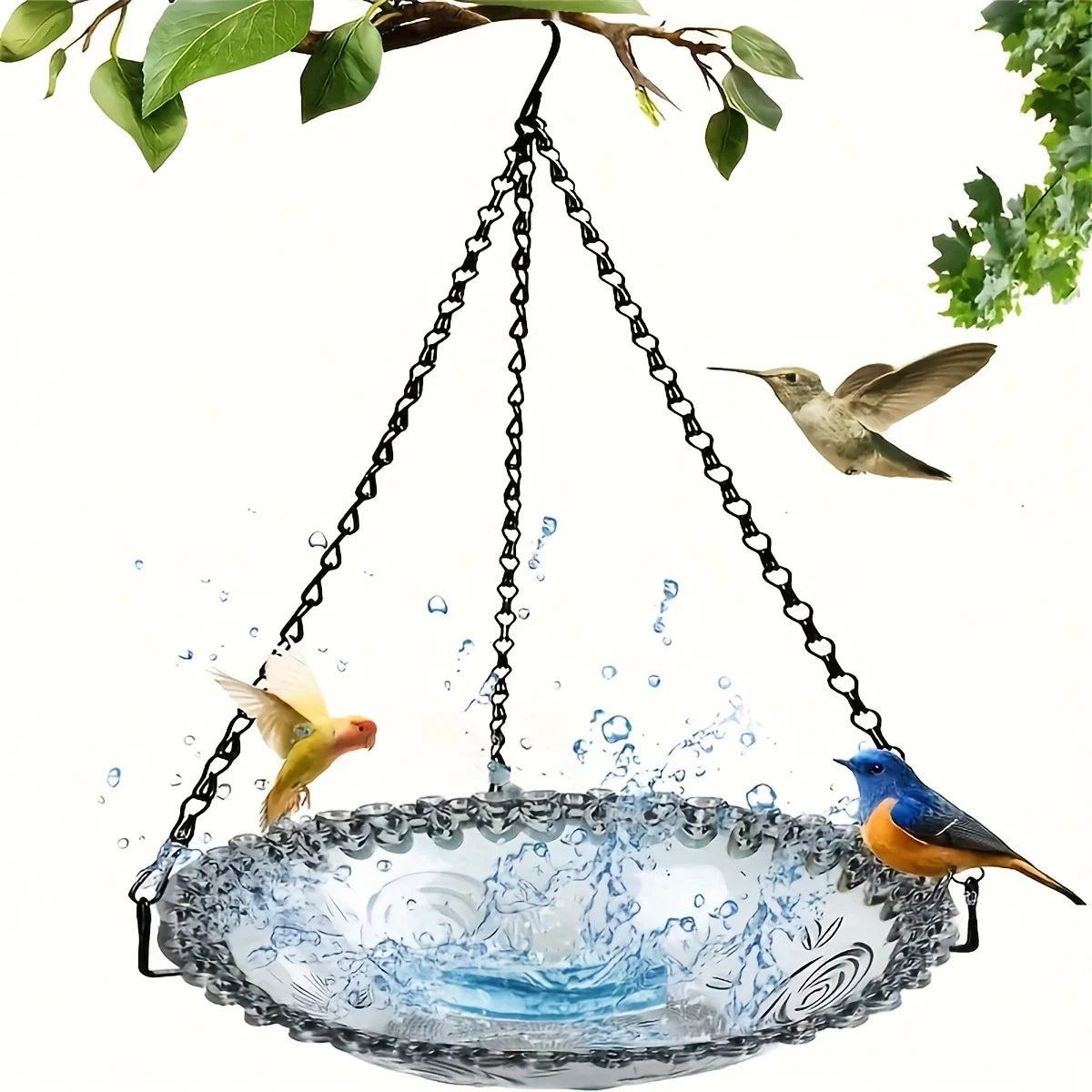 Hanging Outdoor Bird Feeders Add Natural Scenery To The Courtyard and Are A Great Item for Bird Lovers and Gardening Enthusiasts
