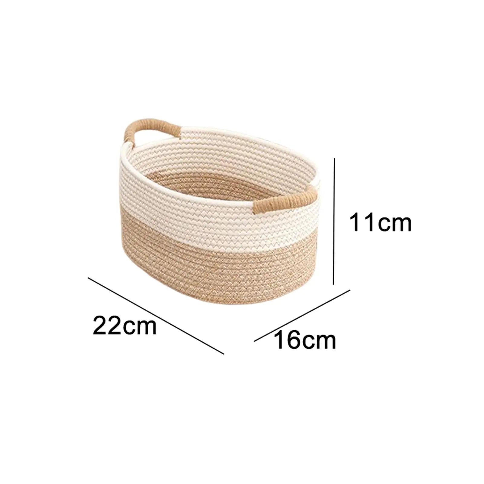 Rope Woven Baskets for Organizing Storage Basket Basket Sturdy Gift Basket Empty for Living Room Office Tabletop Home