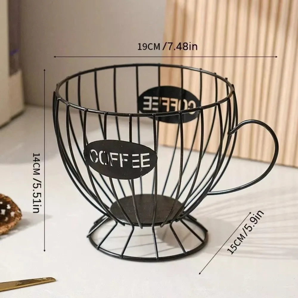 Large Capacity Coffee Pod Holder Coffee Pod Storage Cup Coffee Capsule Holder Home Decoration Irregular Shape