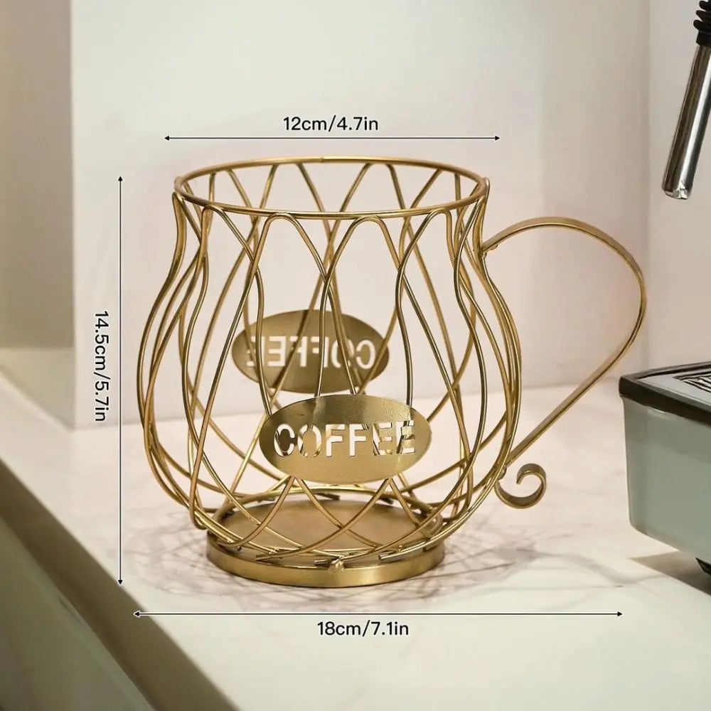 Large Capacity Coffee Pod Holder Coffee Pod Storage Cup Coffee Capsule Holder Home Decoration Irregular Shape