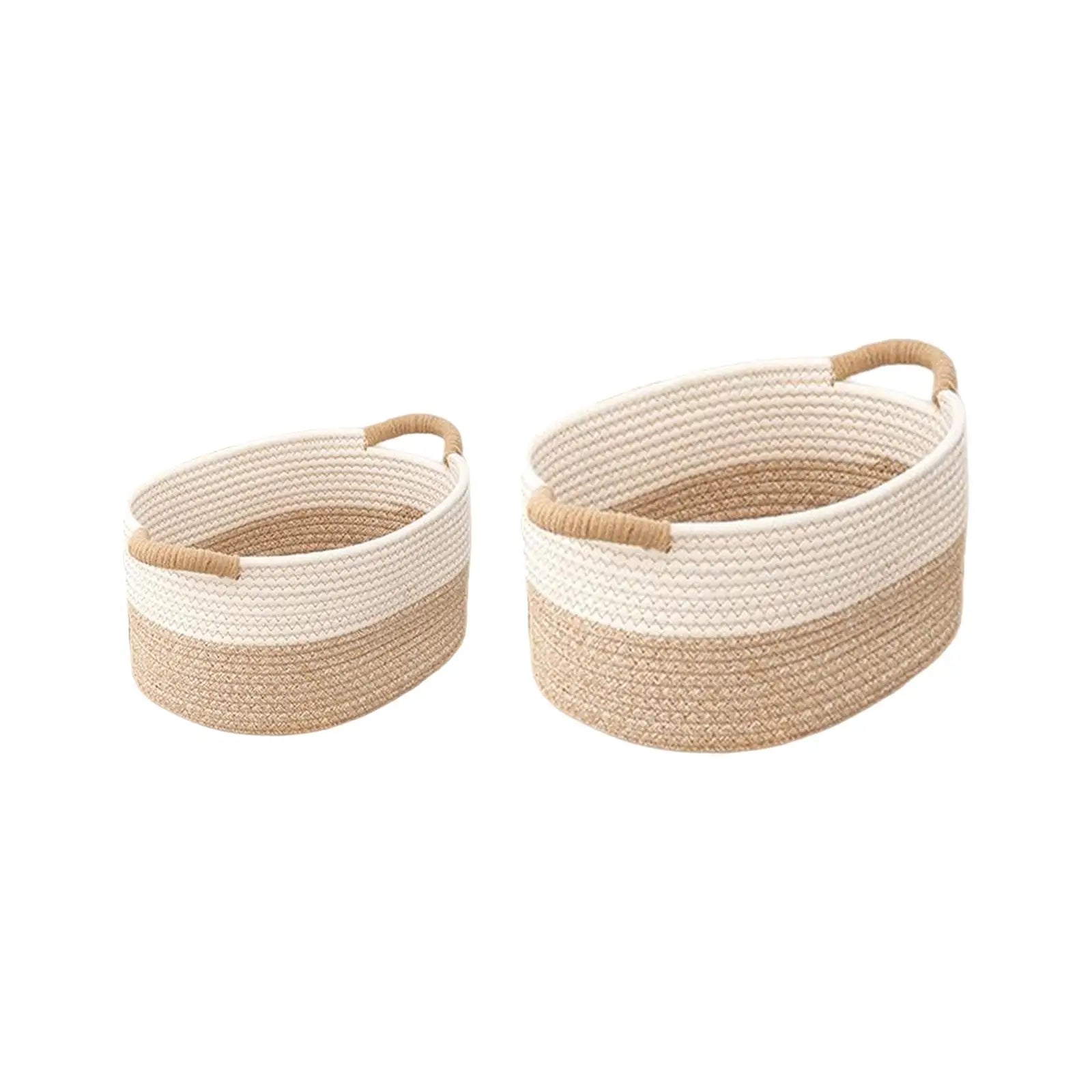 Rope Woven Baskets for Organizing Storage Basket Basket Sturdy Gift Basket Empty for Living Room Office Tabletop Home
