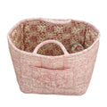 Pastoral Style Fabric Storage Baskets Large Capacity INS Foldable Laundry Hampers Stackable Organizing Frame Storage Bin