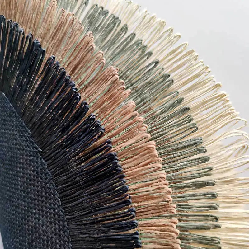 1pc Round Linen Placemats Table Mats Hand Woven Non-slip Heat Insulation Place Mats Tea Cup Pad Dining Table Decorations