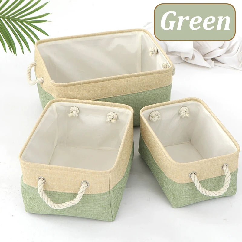 Storage Basket Home Supplies Sundries Sorting Basket Folding Linen Organizer Box Underwear Socks Toys Versatile Storage Baskets