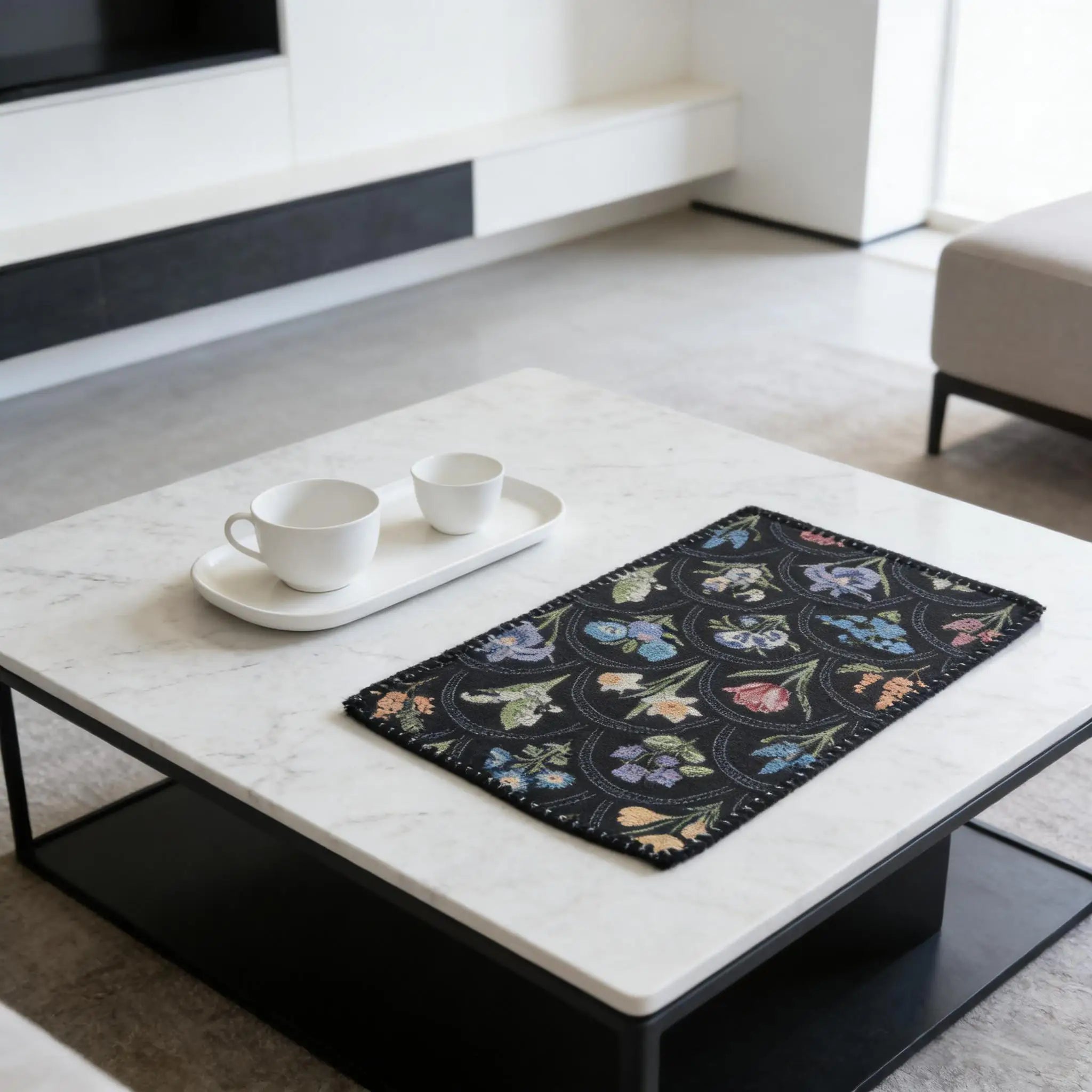 Cotton Linen Placemats Woven Cloth 30x45cm for Dining Table Kitchen Tabletop Place Mats
