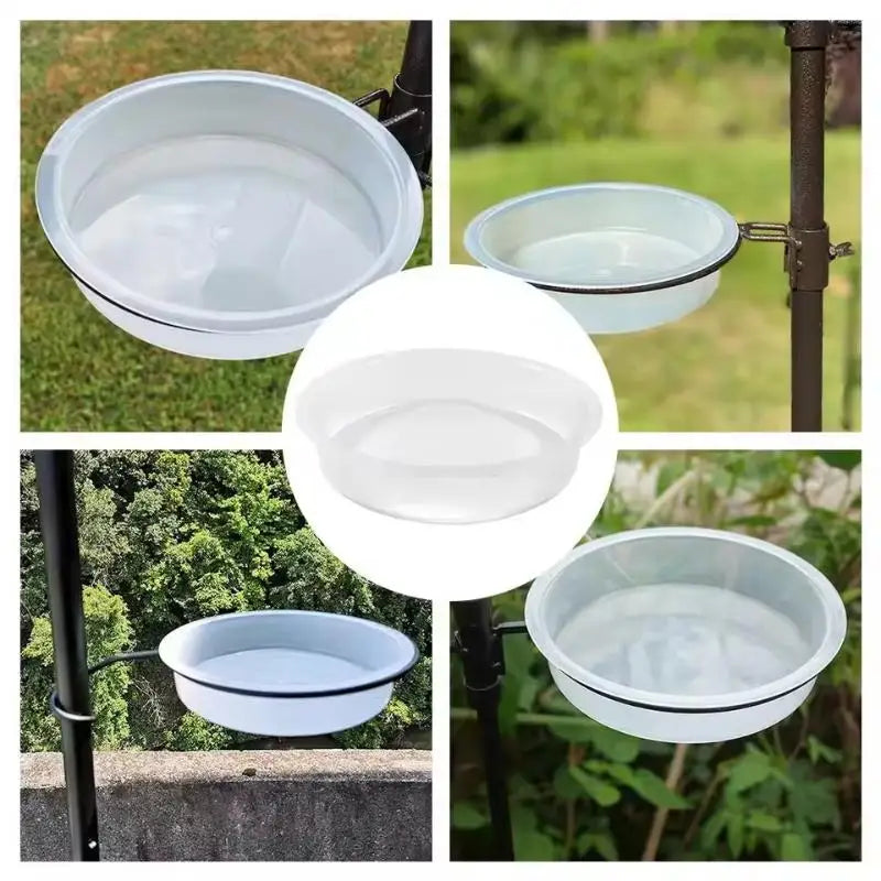 Bird Feed Bowl Transparent Circular Bird Feeder Imple Bird Comfortable Supplies Eating Environment And Fashionable Provide