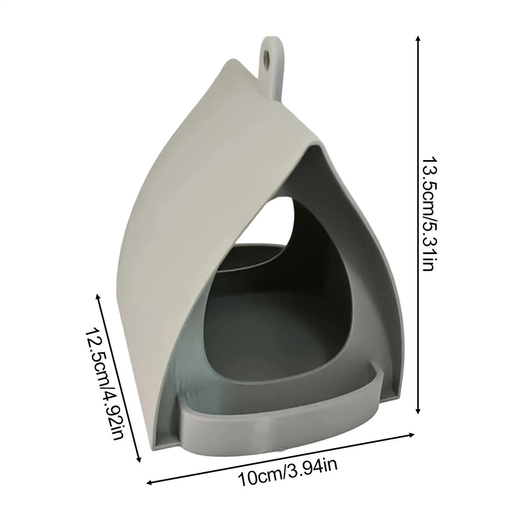 Bird Feeders for Outdoors Open Design Hanger with Top Hook Hut Shape Hangable Mounted Small Hummingbird Feeder for Outside