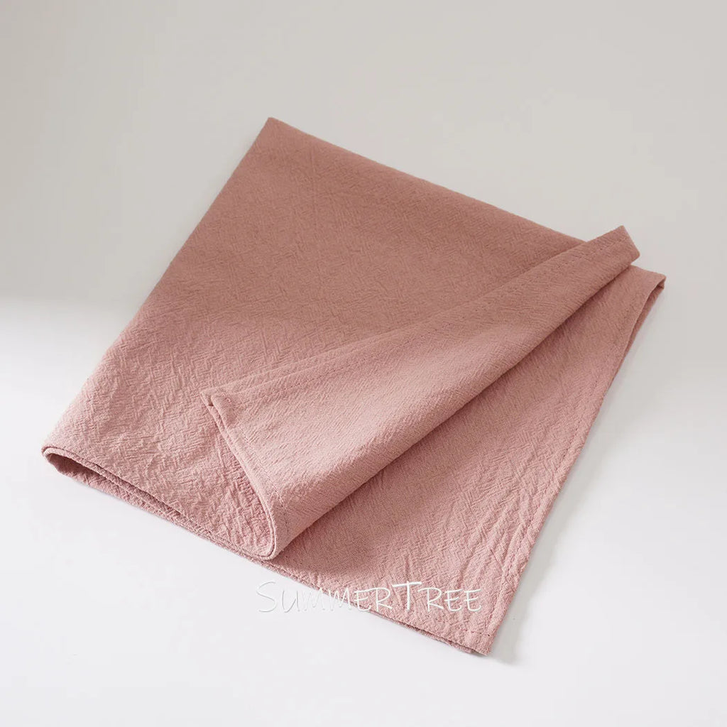 50pcs Plain Cloth Napkins 40x40cm Washable Cotton Table Napkin Place Mats for Wedding Party Home Dining Decoration Wholesale