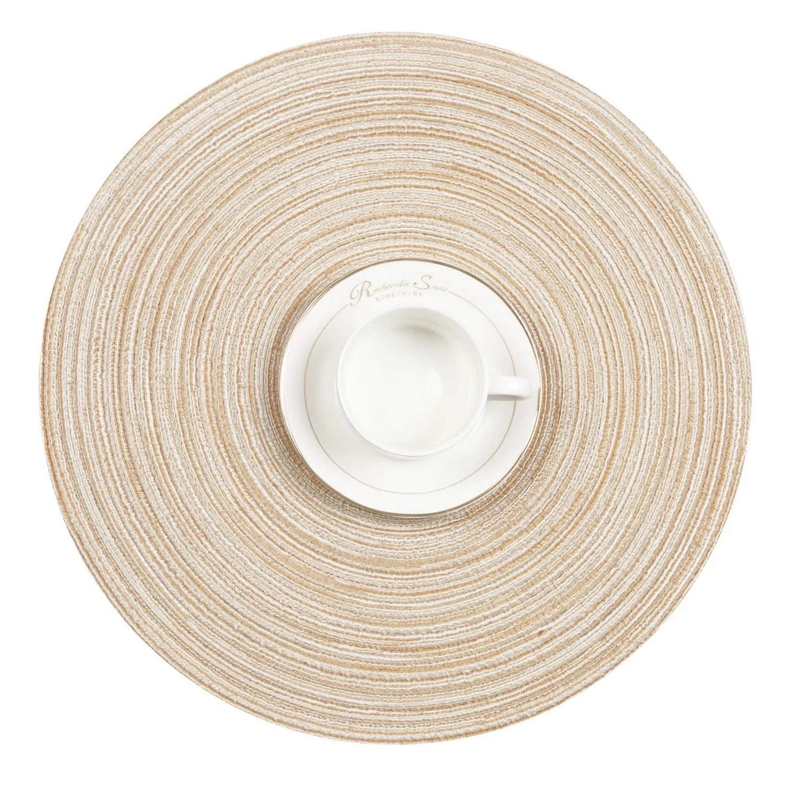 Round Braided Placemat Set of 6 Washable Round Placemats for Kitchen Table Round Table Mats for Party BBQ Christmas Everyday Use