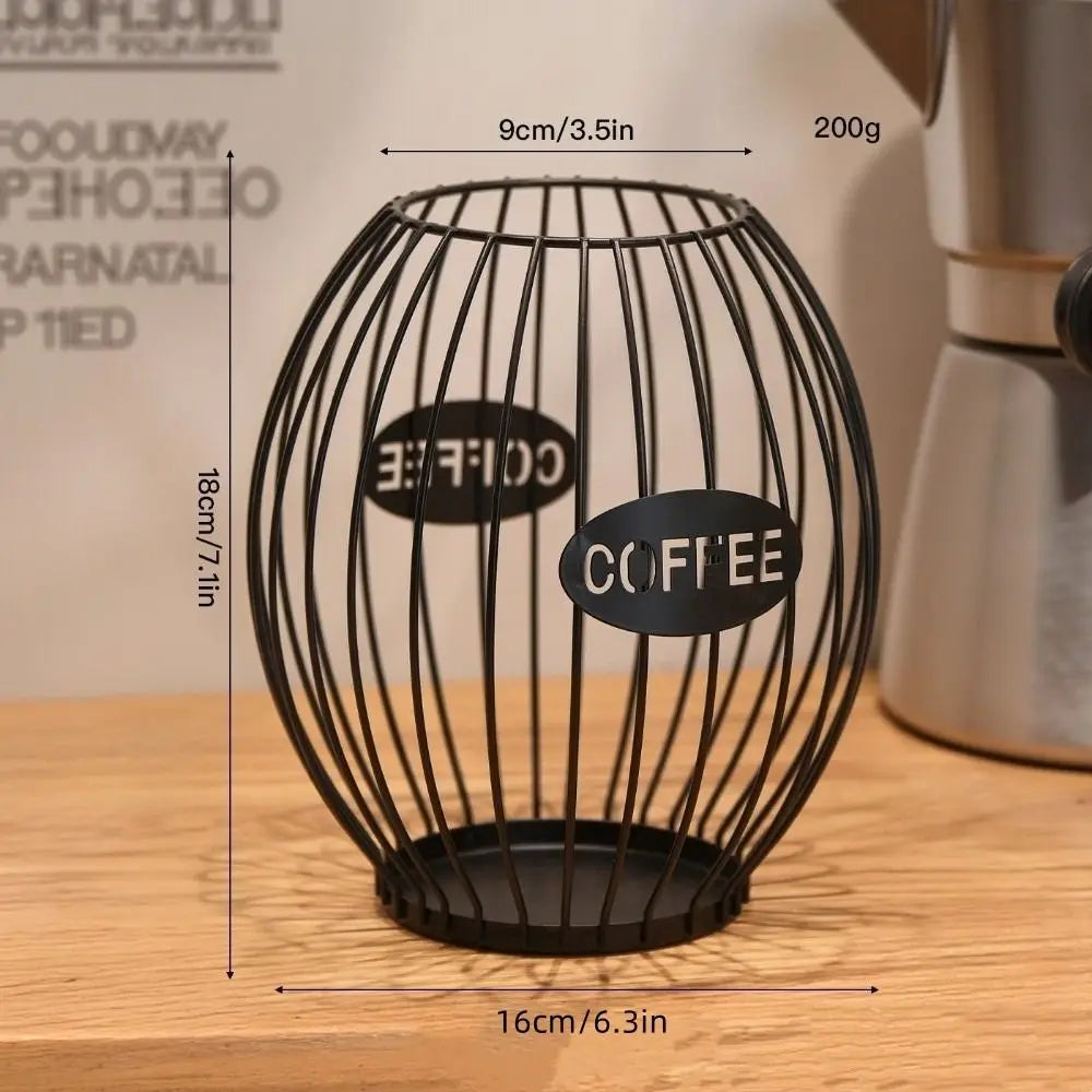 Large Capacity Coffee Pod Holder Storage Cup Coffee Pod Coffee Capsule Holder Home Decoration Coffee Creamer Container Gifts