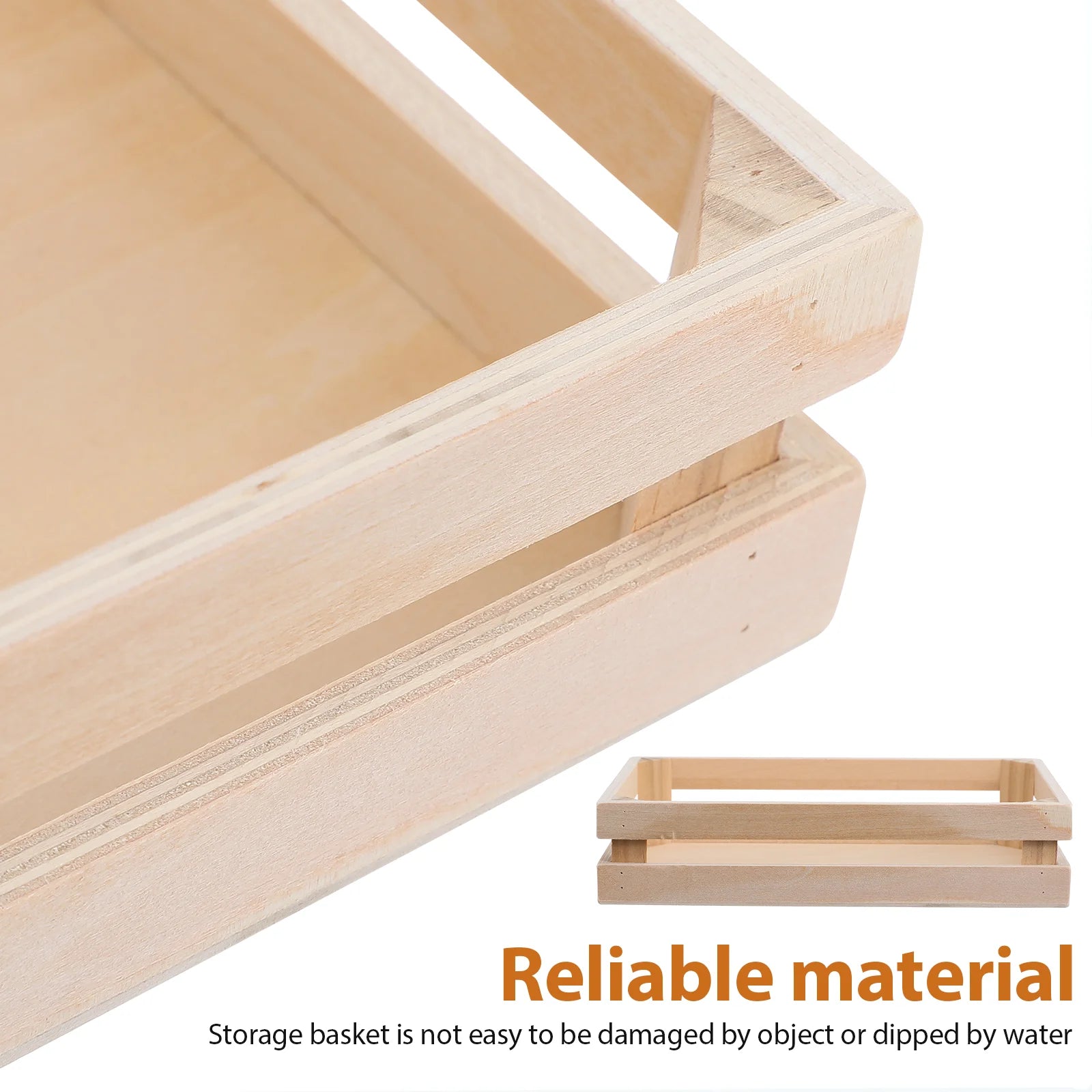 Small Storage Containers Basket Baskets Wooden Organizer Rectangle Office Crates Hamper Rectangle Wooden Storage Basket For Home