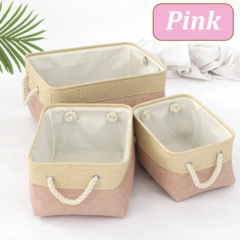 Storage Basket Home Supplies Sundries Sorting Basket Folding Linen Organizer Box Underwear Socks Toys Versatile Storage Baskets