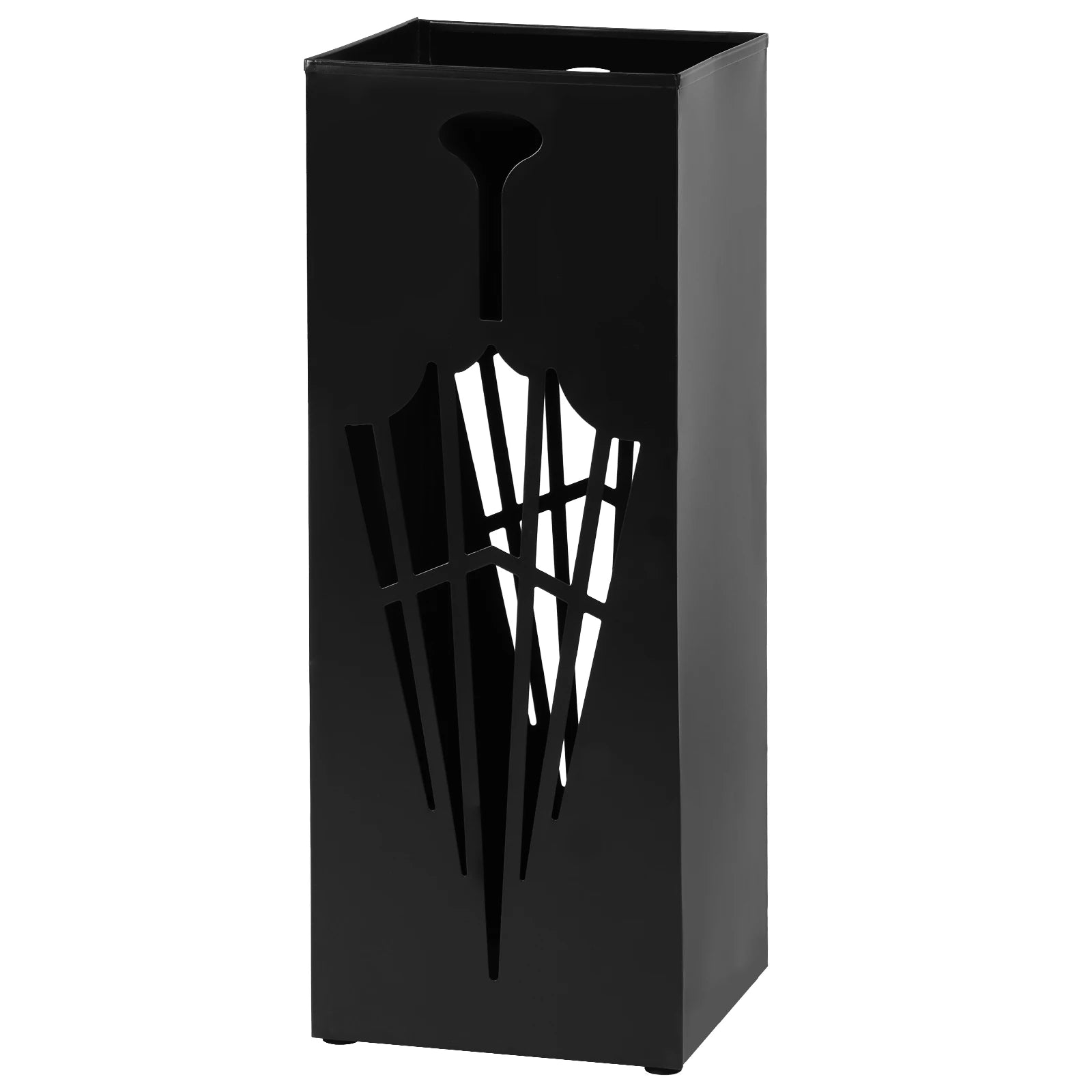 New Umbrella Holder Metal Hollow Out Stand Storage Bucket Freestanding Round Bin Waterproof Walking Sticks Rack