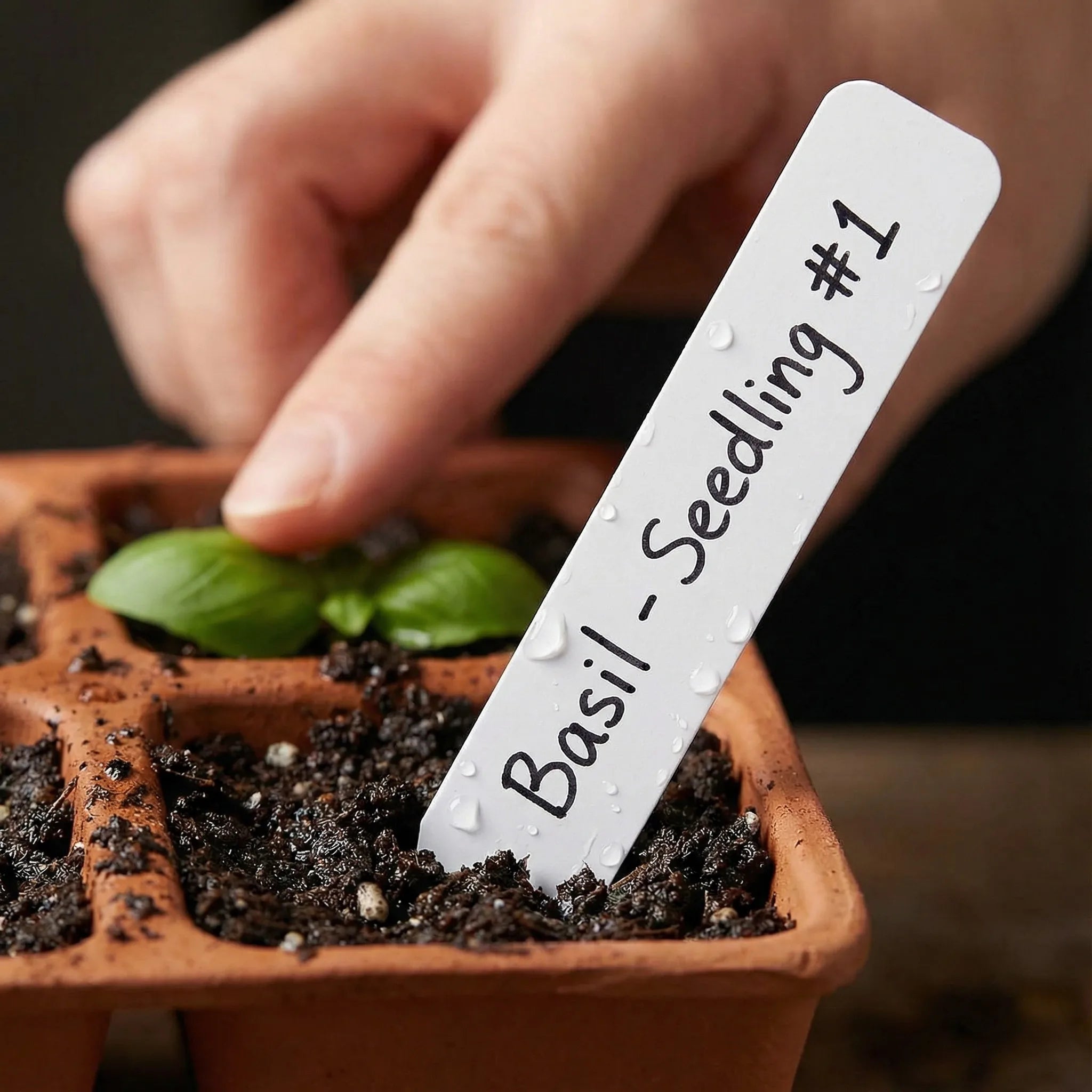 100/300Pcs Plant Labels Plastic Plant Name Tags for Seedlings Garden Labels Markers Seed Labels Stakes with Marker Pen