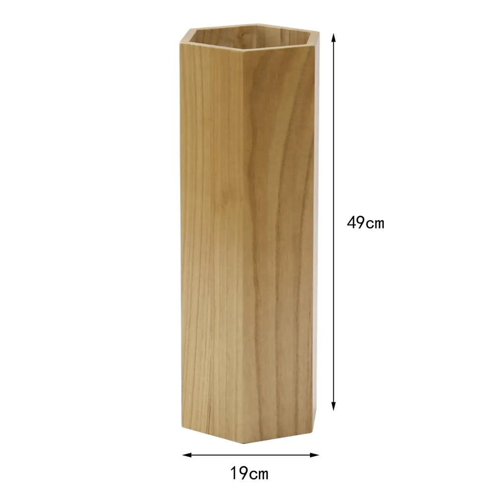 Wooden Umbrella Holder Umbrella Storage Bucket Multifunction Umbrella Organizer Umbrella Rack Household for Hotel Supermarket