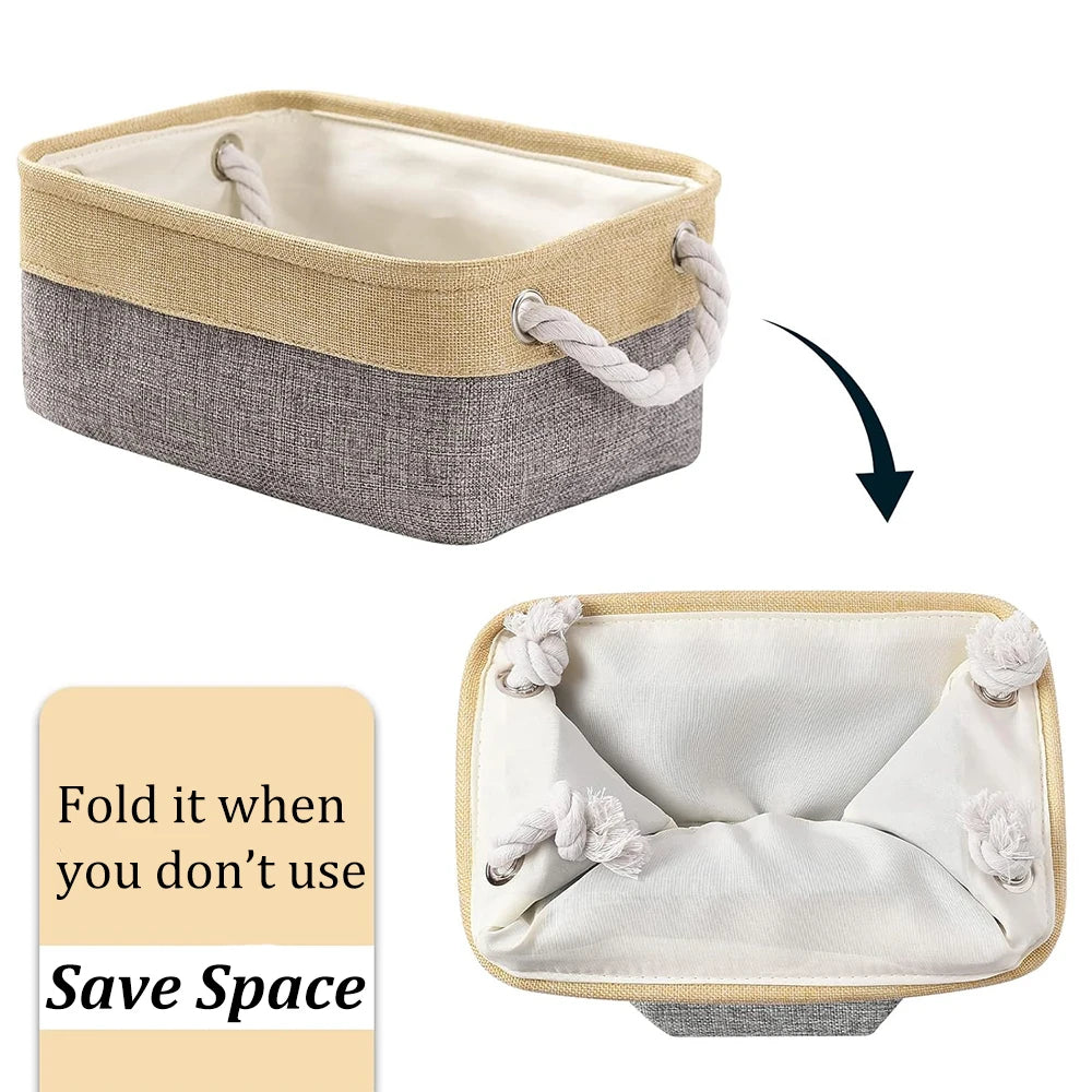 Storage Basket Home Supplies Sundries Sorting Basket Folding Linen Organizer Box Underwear Socks Toys Versatile Storage Baskets